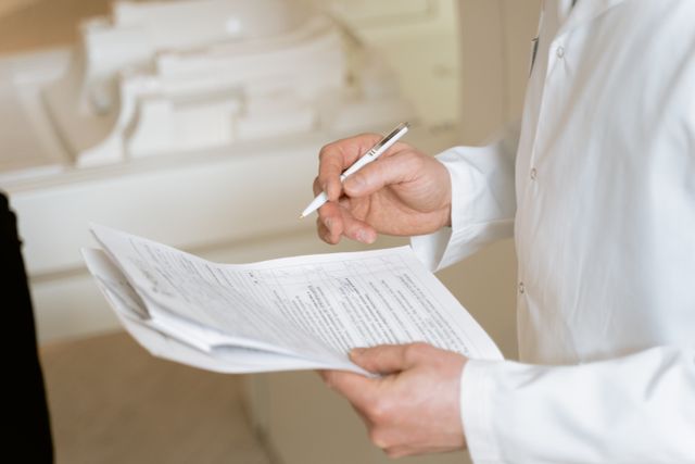 Clinical documentation and authorization review preventing revenue cycle leakage in healthcare.