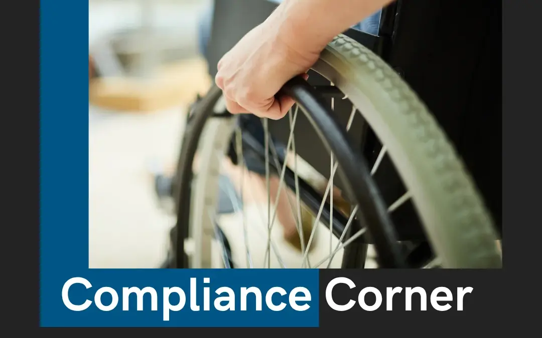 compliance corner - patient in a wheelchair