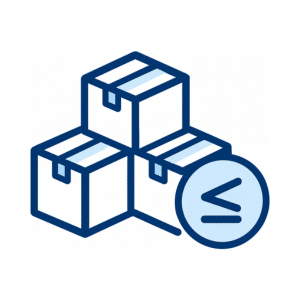 Quantity Limit Management A glowing blue shield with a white checkmark symbolizes security, protection, trust, compliance, and verified safety.