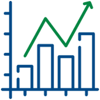 an icon of a monitor with people